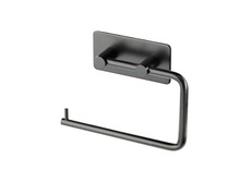 Toiletpapirholder selvklæbende sort - REN